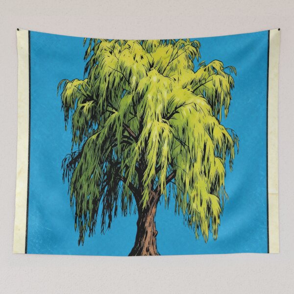 Item preview, Weeping Willow Tree Mexican Loteria Card designed and sold by ConcienciaEco.