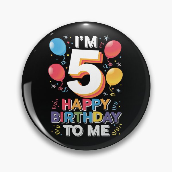 Item preview, Five 5yr 5th Birthday Happy Birthday Boys Girls 5 Years Old  designed and sold by DigitaldeligArt.