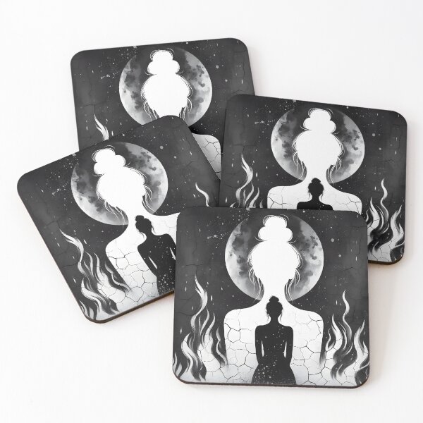 Item preview, Black and White Fire, Ai Generated Art  designed and sold by ACC .