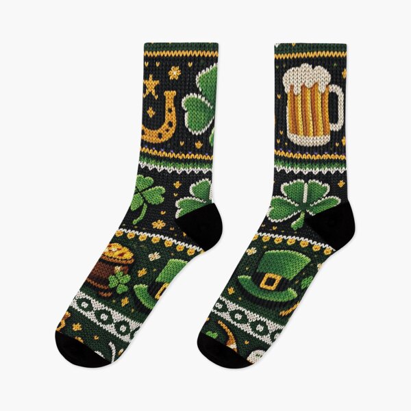 Item preview, St. Patrick’s Day Lucky Charm – Irish Knitting Pattern Design designed and sold by Mauswohn.