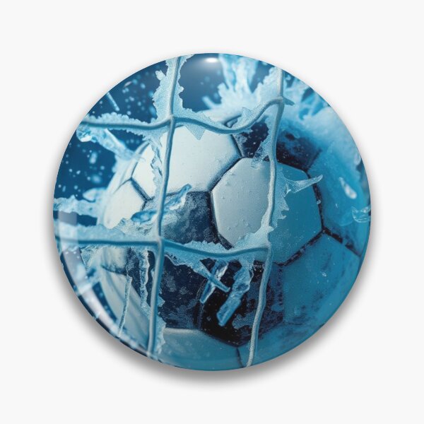 Item preview, Frozen Goal Impact – Soccer Ball Shattering Icy Net designed and sold by HappySproutArt.