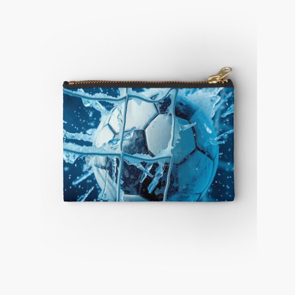 Item preview, Frozen Goal Impact – Soccer Ball Shattering Icy Net designed and sold by HappySproutArt.
