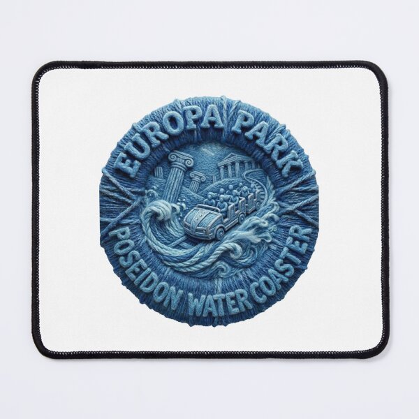 Item preview, Europa Park Poseidon Water Coaster Yarn Badge designed and sold by AURA Vibes.