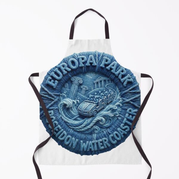 Item preview, Europa Park Poseidon Water Coaster Yarn Badge designed and sold by AURA Vibes.