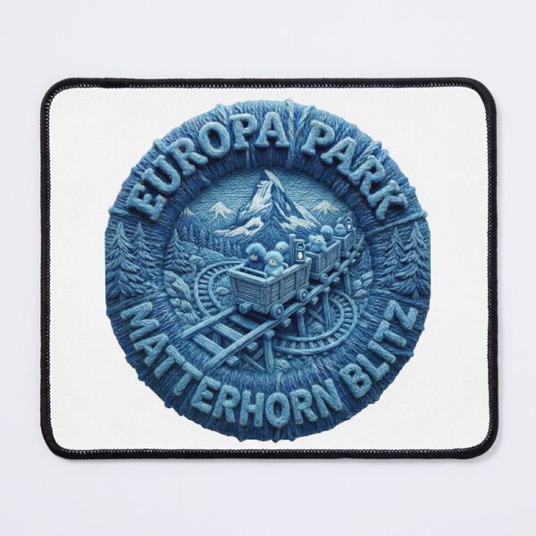 Item preview, Europa Park Matterhorn Blitz Yarn Badge Design designed and sold by AURA Vibes.