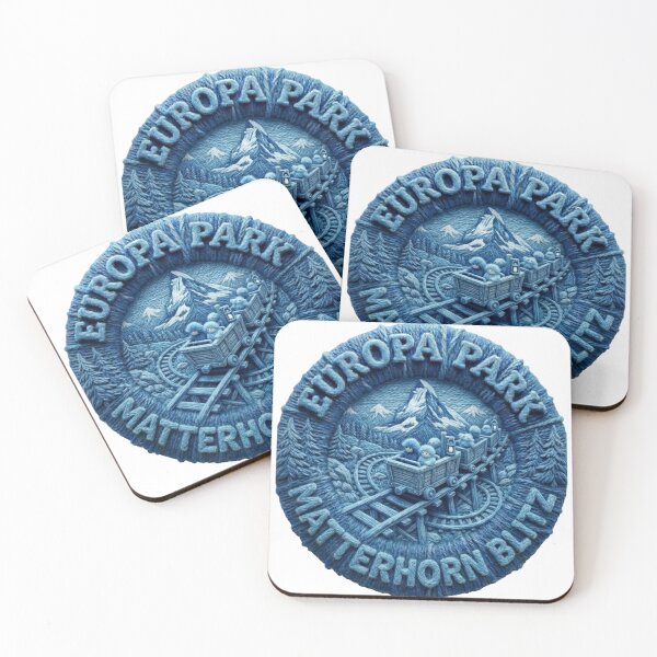 Item preview, Europa Park Matterhorn Blitz Yarn Badge Design designed and sold by AURA Vibes.