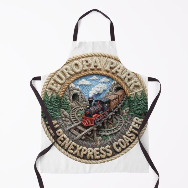 Item preview, Europa Park Alpenexpress Coaster Yarn Badge Art designed and sold by AURA Vibes.