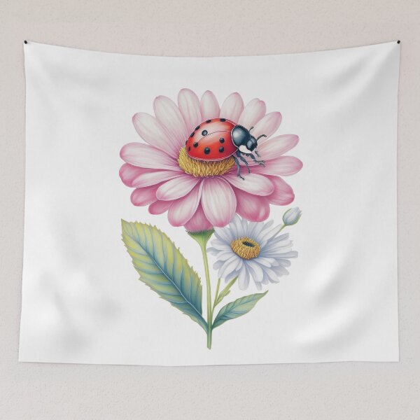 Item preview, Ladybug Botanical Illustration designed and sold by RockitBaby.