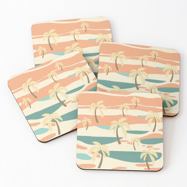 Item preview, Retro Beach with Palms Pattern | Summer designed and sold by UnhingedBird.