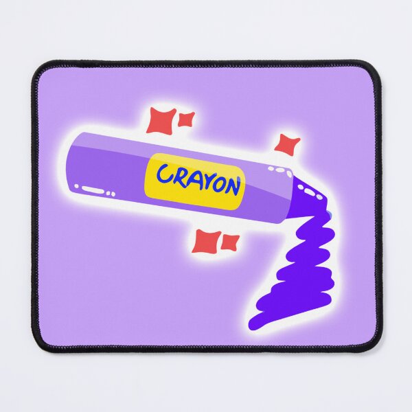 Item preview, Cute Purple Crayon Illustration | Fun Kids Art Supply Design designed and sold by steekeets.