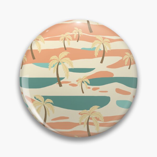 Item preview, Retro Beach with Palms Pattern | Summer designed and sold by UnhingedBird.