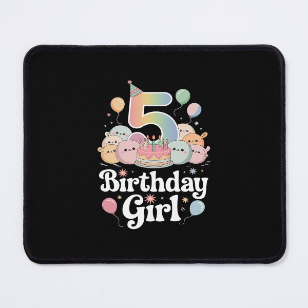 Item preview, Happy Birthday Girl Squish Squad Mallow Girls 5th Birthday designed and sold by MarkLeedsArt.