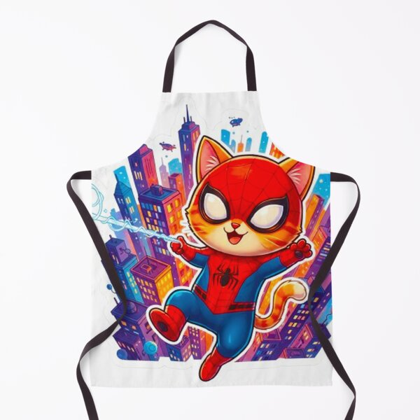 Item preview, Spider Cat Web Slinger - Cute Kawaii Kitty Superhero Chibi Sticker designed and sold by MT-Hub | Art for Every Soul.