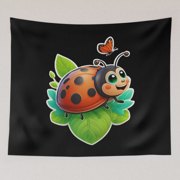 Item preview, Happy Ladybug Bug Art designed and sold by RockitBaby.