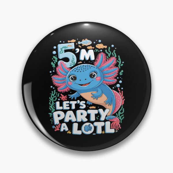 Item preview, I'm 5 Let's Party A Lotl 5th Birthday Cute Axolotl Lovers  designed and sold by MarkLeedsArt.