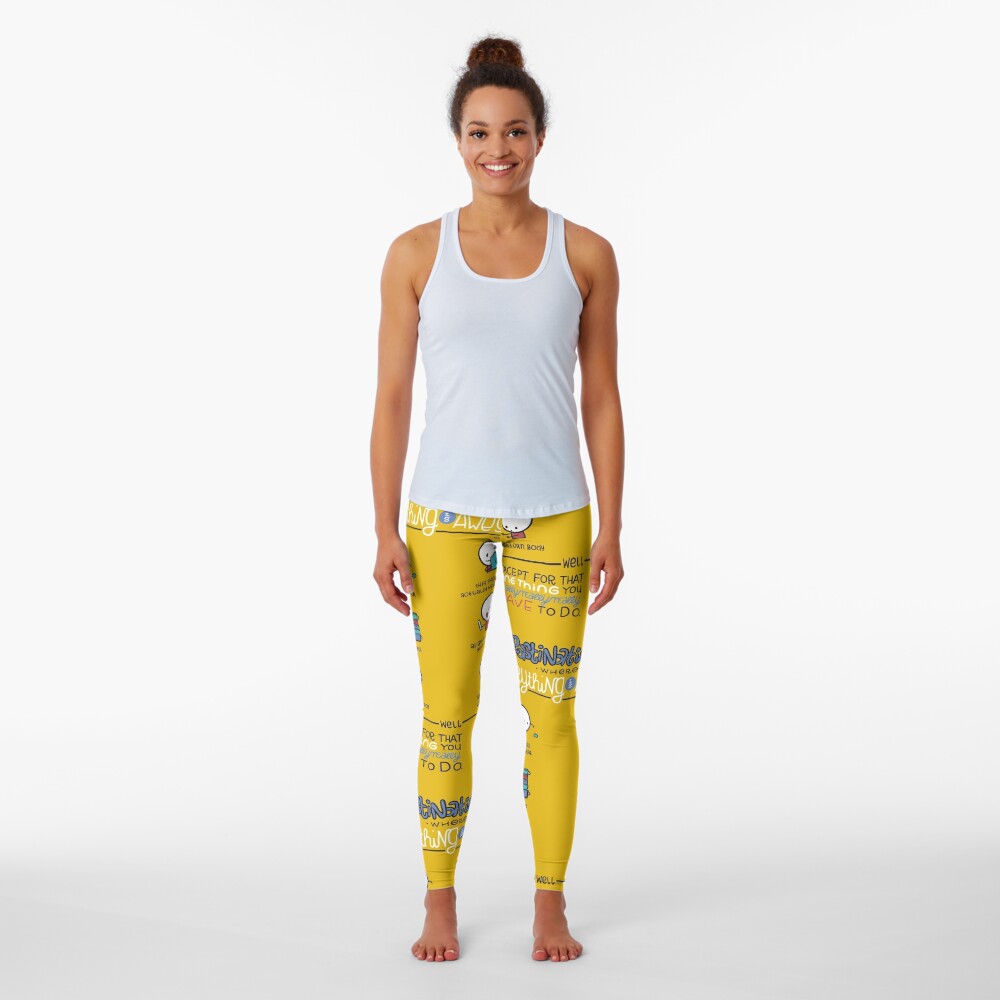 Procrastination makes everything awesome Leggings