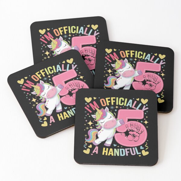 Artikelvorschau, Ich bin offiziell ein Handful Birthday 5th Unicorn für Mädchen1 entworfen und verkauft von MarkLeedsArt.