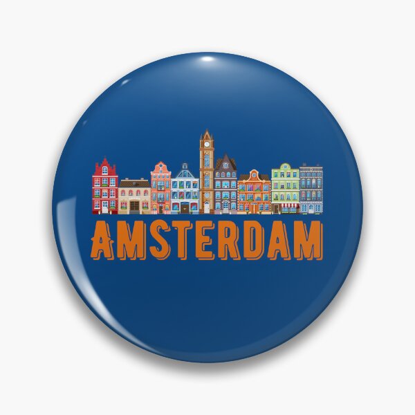 Item preview, Amsterdam Canal Houses with City Title designed and sold by QuoteCanvas.TH.