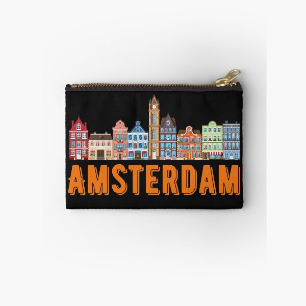 Item preview, Amsterdam Canal Houses with City Title designed and sold by QuoteCanvas.TH.
