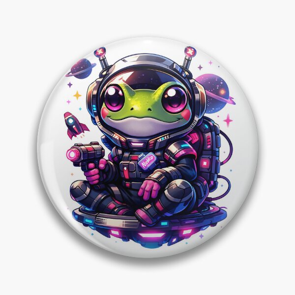 Item preview, Cute Frog Astronaut Space designed and sold by Amr Siam.