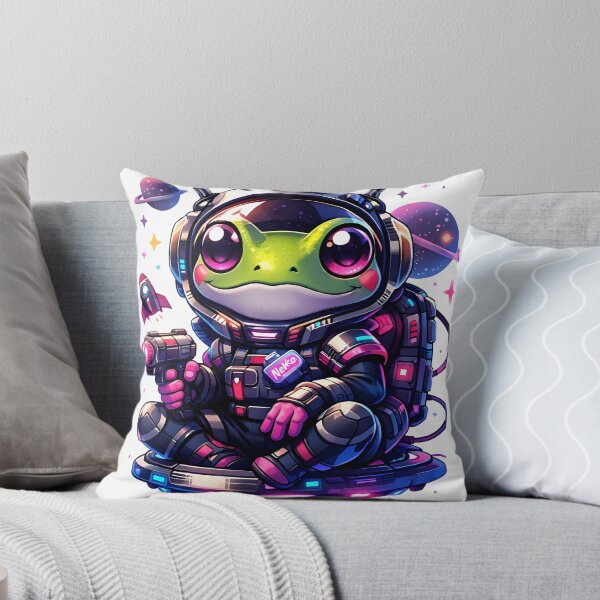Item preview, Cute Frog Astronaut Space designed and sold by Amr Siam.