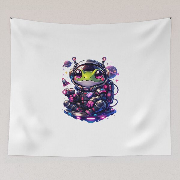 Item preview, Cute Frog Astronaut Space designed and sold by Amr Siam.