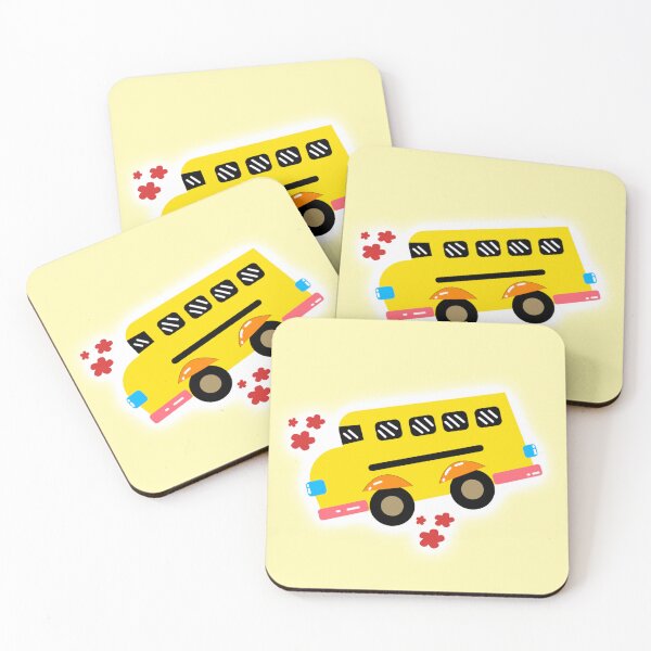 Item preview, Cute Yellow School Bus Illustration | Playful Kids Transport Art designed and sold by steekeets.