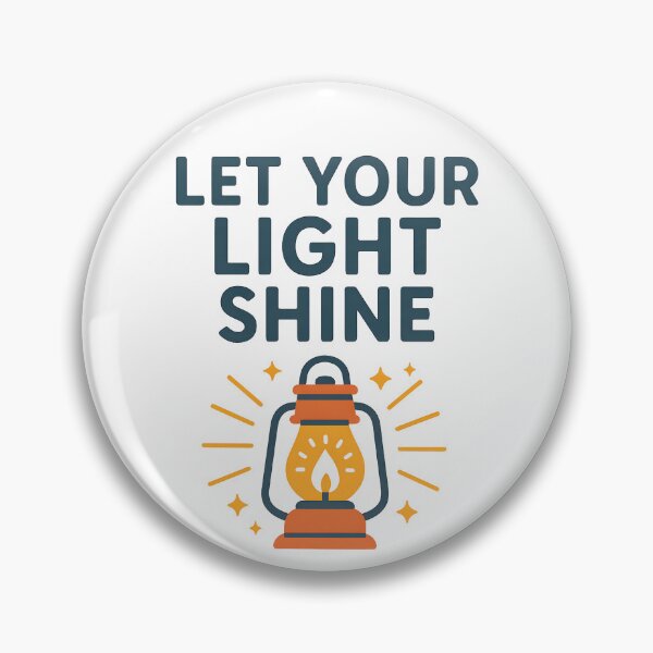 Item preview, Let Your Light Shine Inspirational Lantern Design. designed and sold by The-T-In-Retro.