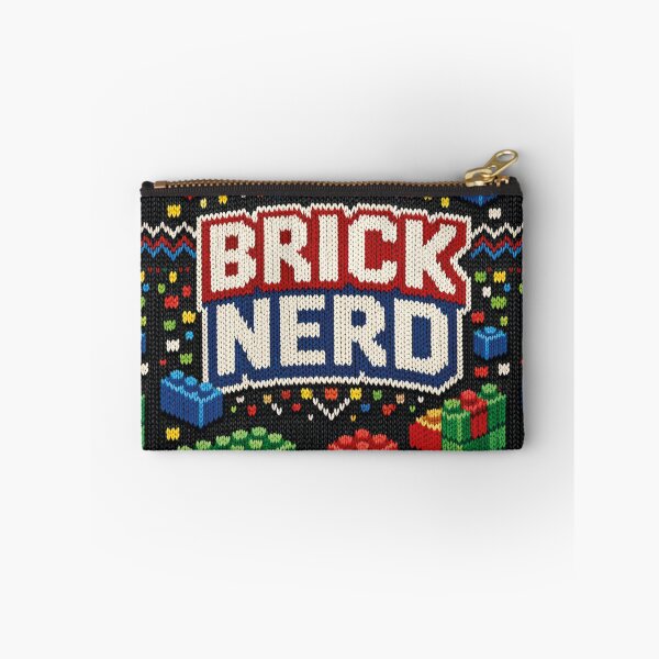 Item preview, Brick Nerd – Colorful building block design in a knitted pattern look designed and sold by Mauswohn.