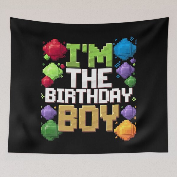 Item preview, I'm The Birthday Boy Party Video Gamer Pixel Number  designed and sold by CombatTask.