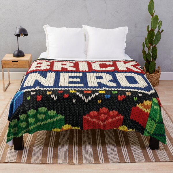 Item preview, Brick Nerd – Colorful building block design in a knitted pattern look designed and sold by Mauswohn.