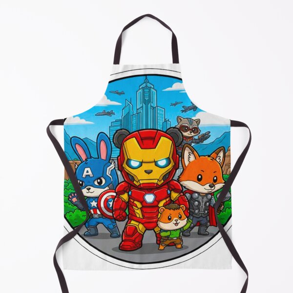 Item preview, The Ultimate Animal Avengers - Chibi Hero Squad Mountain Mission Sticker designed and sold by MT-Hub | Art for Every Soul.