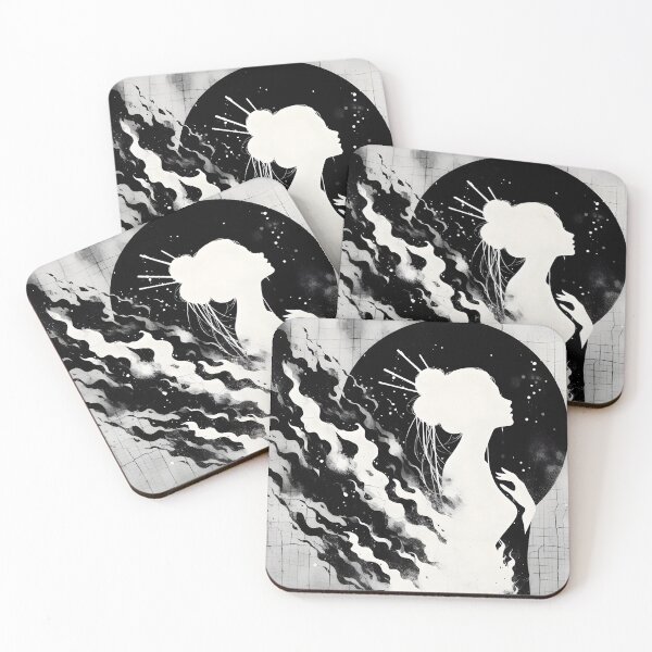 Item preview, Black and White Fire, Ai Generated Art  designed and sold by ACC .