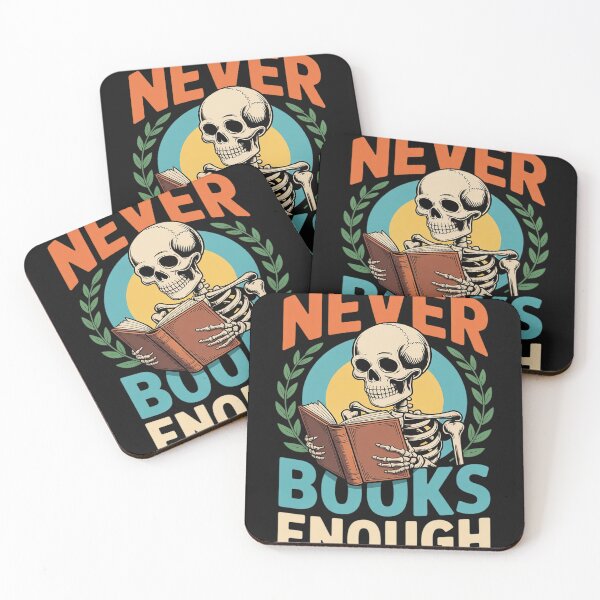 Item preview, Funny Skeleton Reading Book Lover Never Enough Books designed and sold by Dolostope.