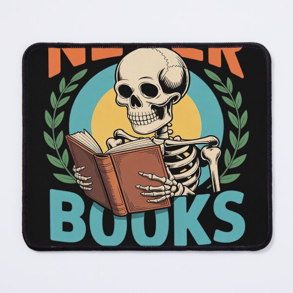 Item preview, Funny Skeleton Reading Book Lover Never Enough Books designed and sold by Dolostope.