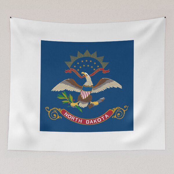 Item preview, North Dakota State Flag Minimal designed and sold by NTGUILTY.