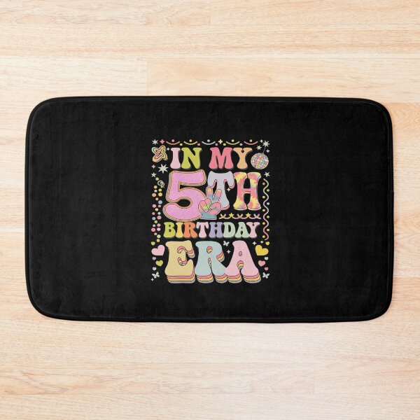 Item preview, In My 5th Birthday Era Groovy Five 5 Year Old Bday Girls  designed and sold by CombatTask.