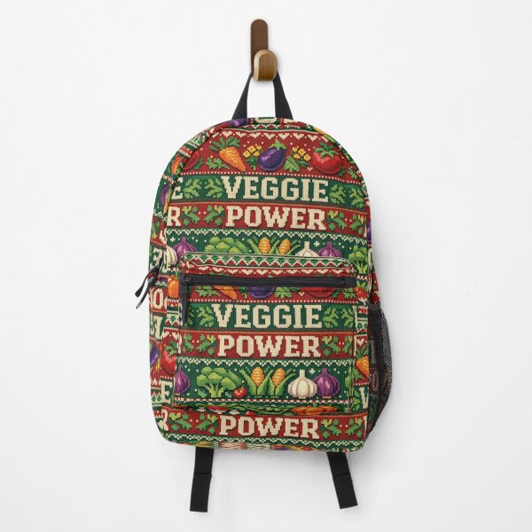 Item preview, Veggie Power – Colorful vegetable design in a knitted look designed and sold by Mauswohn.