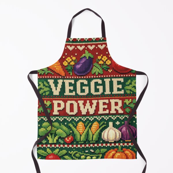 Item preview, Veggie Power – Colorful vegetable design in a knitted look designed and sold by Mauswohn.