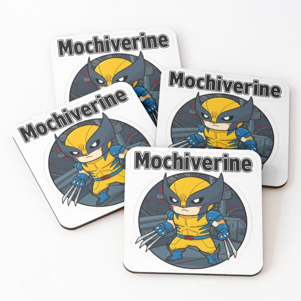 Item preview, Mochiverine - Cute Chibi Kitty Mutant Superhero with Claws Sticker designed and sold by MT-Hub | Art for Every Soul.