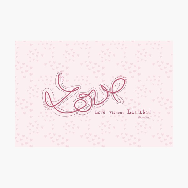 Item preview, Cute Love Word in Loopy Hearts Script designed and sold by Pink Writer.