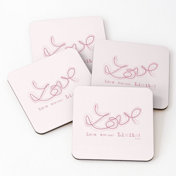 Item preview, Cute Love Word in Loopy Hearts Script designed and sold by Pink Writer.