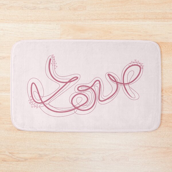 Item preview, Cute Love Word in Loopy Hearts Script designed and sold by Pink Writer.