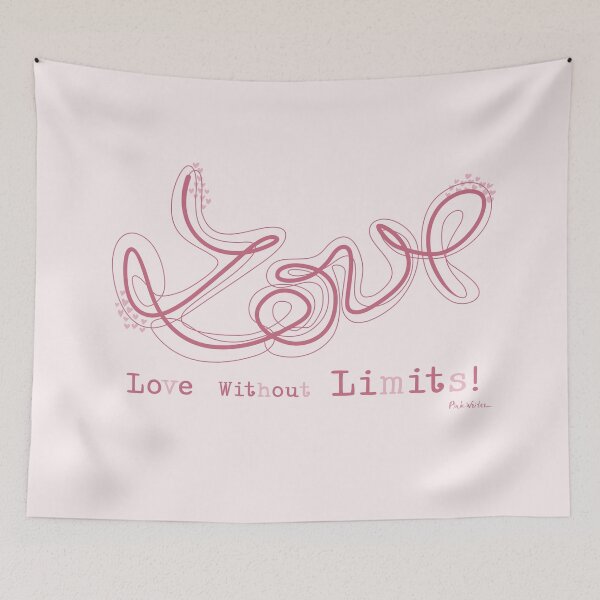 Item preview, Cute Love Word in Loopy Hearts Script designed and sold by Pink Writer.