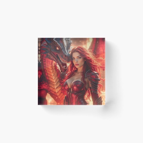 Item preview, Inferno Dragon Empress – Elemental Queens of 2026” designed and sold by SunsetAngelsAI.