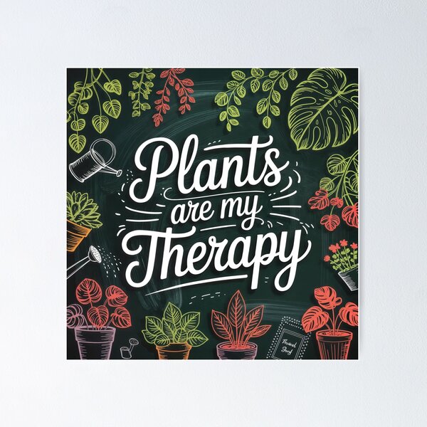 Item preview, Botanical Bliss: Plants Are My Therapy designed and sold by ForeverPrintsOK.