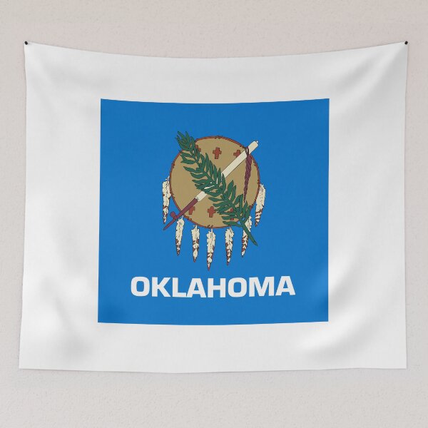 Item preview, Oklahoma State Flag Minimal designed and sold by NTGUILTY.