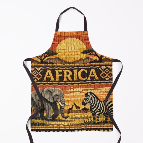 Item preview, Safari Adventure – African Knitting Pattern with Elephant and Zebra designed and sold by Mauswohn.