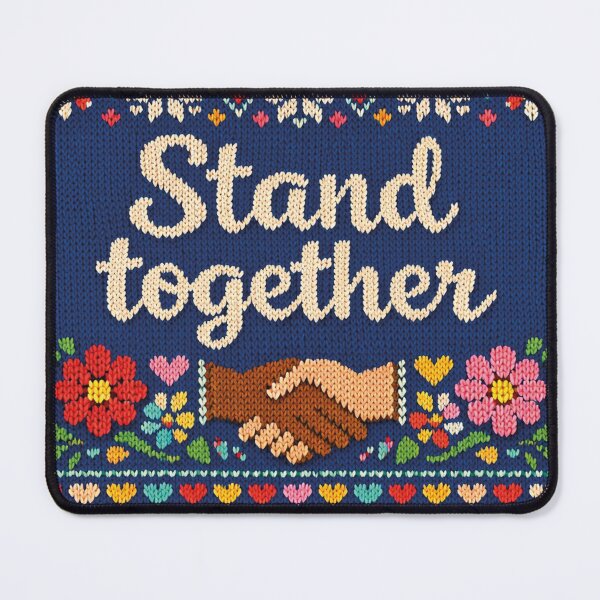 Item preview, Stand Together – Unity in a colorful knit pattern design designed and sold by Mauswohn.