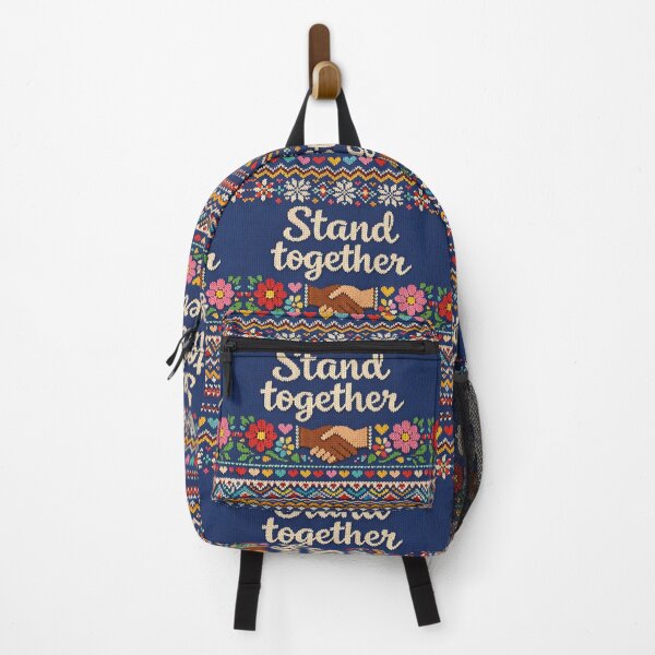 Item preview, Stand Together – Unity in a colorful knit pattern design designed and sold by Mauswohn.